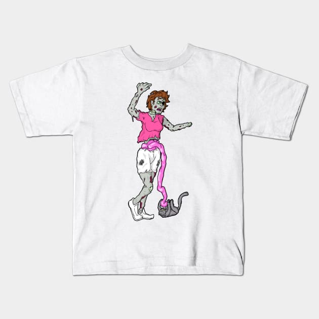 Cat Lady Kids T-Shirt by CFeverDreams